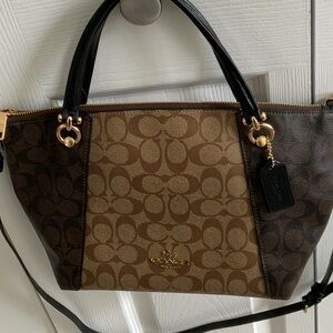 Coach Kacey Satchel Bag In Signature Canvas